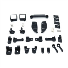 RC-Car-Upgrade-Car-Shell-Trimm-Kit für MJX 1/12 H12Y H12Y+ RC-Car-Upgrade-Zubehör, Schwarz