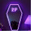 (Purple) Gothic Coffin-Shaped Neon Wall Mirror - 1pc, USB Powered, Glass Surface, Horizontal, Irregular Decorative Art Style 1