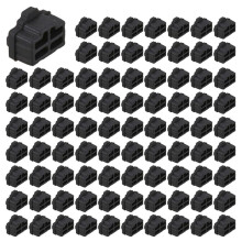 200Pcs Black Ethernet Hub Port RJ45 Anti Dust Cover Cap Protector Plug RJ45 Interface Dust Plug for RJ45 Female Port