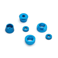 RC Car Upgrade Aluminum Alloy Front Steering Coasters Kit for TT02 RC Car Accessories