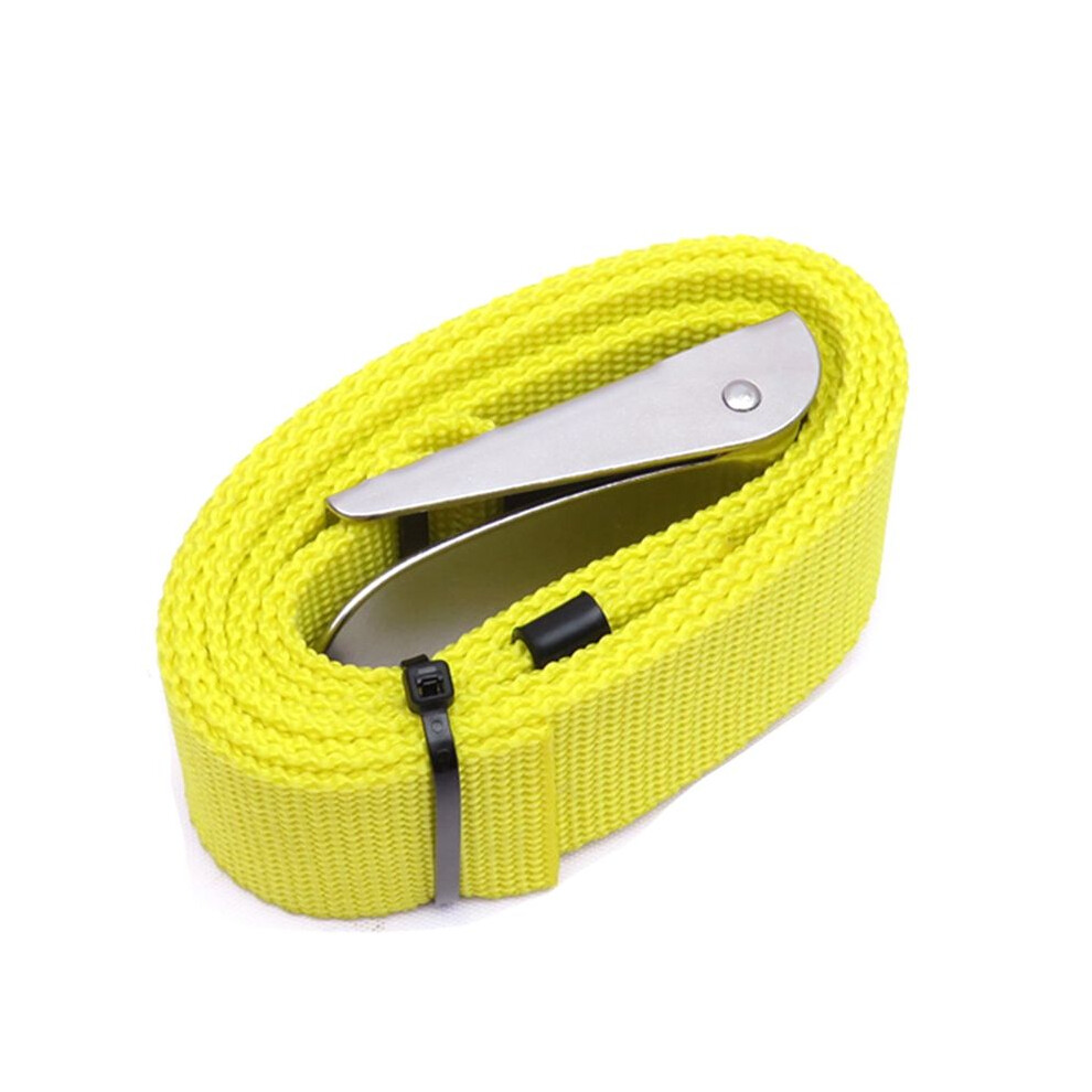 Photos - Other Trainers Scuba Diving Weight Belt Strap Adjustable Backplate Harness Crotch Strap with Steel Buckle Diving Supplies 1.8m Yellow