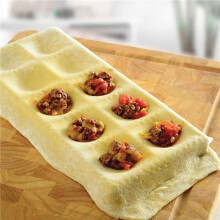 2X Italian Pasta Mold Ravioli Tray Plate Pin Square Edges Frame for Perfect Attachment And Shape Large Ravioli Maker