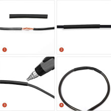 1120PCS Schrumpfschlauch, Elektrisches Kabel Kabelwickel-Sortiment Elektroisolierung Schrumpfschlauch-Kit mit Box