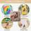 (A) 10 Autocollants Singe PVC Mignons pour Enfants 3