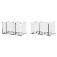 2X Purse Organizer for Closet, Shelf Dividers for Closet Organization Adjustable Plastic Handbag Organizers for Closets