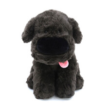 (Dark Brown) Peluche Chien Réaliste Cadeau Fille