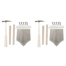 2X 17Keys Kalimba Kit DIY Thum Piano Parti di Ricambio con Chiavi Bridge Tuning Hammer Kit Kalimba Accessori