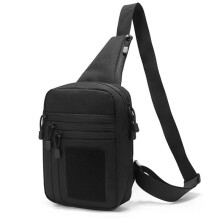 Sac à Bandoulière Multifonction pour en Plein Air, Imperméable et Résistant à L'Usure, Noir.