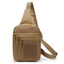Multifunctional Bag Single Shoulder Crossbody Bag for Traveling Outdoors Waterproof and Wear-Resistant Khaki