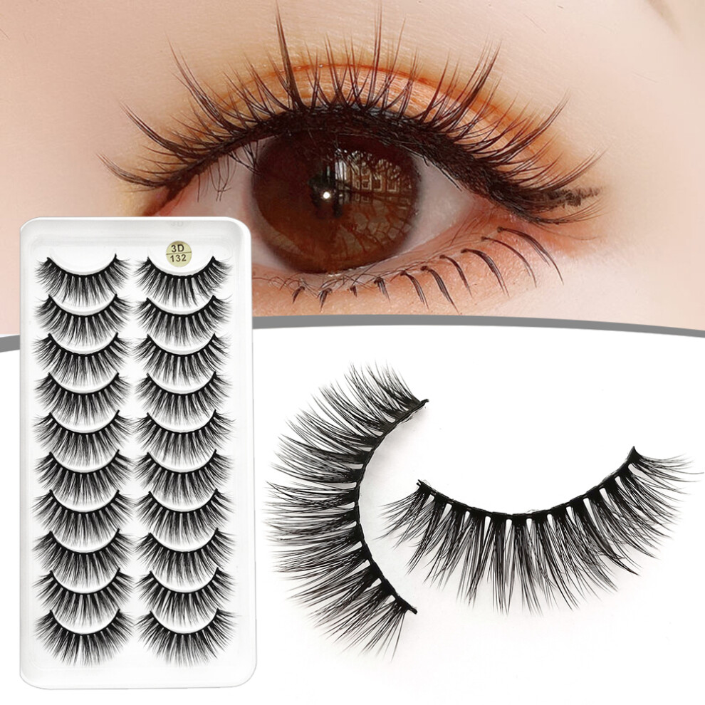 Dachuang Beauty Light 3D Fluffy False Eyelashes - 10 Pairs