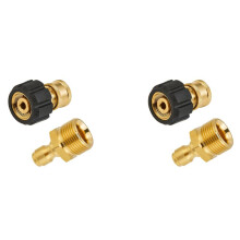 2X Set di Adattatori per Idropulitrici Ad Alta Pressione Kit di Connessione Rapida per Lancia da Schiuma da Neve M22 Un Connessione Rapida da 1/4