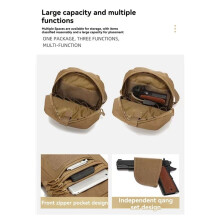 Multifunctional Bag Single Shoulder Crossbody Bag for Traveling Outdoors Waterproof and Wear-Resistant Black