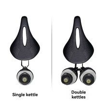 ENLEE Double Cup Bicycle Water Bottle Cage Saddle Extension Holder Cycling Kettle Brackets MTB Road Bike Accessories