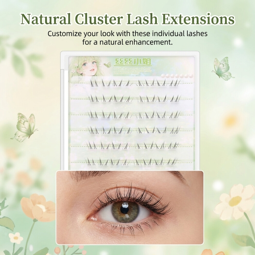 Dachuang Beauty (Glue Free) Natural C Curl Eyelash Extensions For Daily & Special Use