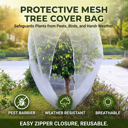 (B) Anti-Bird Garden Netting for Fruit Trees