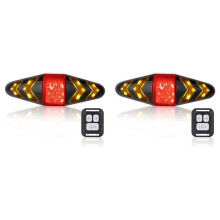 2X Bike Tail Light with Turn Signals, USB Rechargeable Ultra Bright LED Safety Warning Bike Brake Rear Lights for Bike