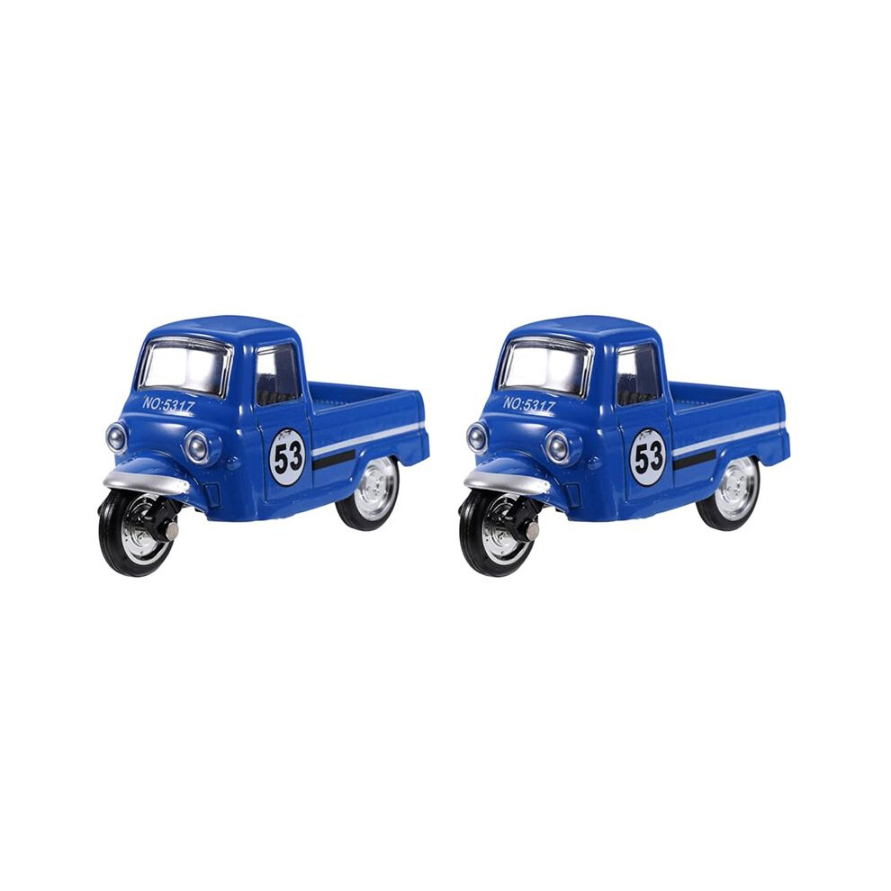 2X Vintage Tricycle Model Tricycle Adornment Tricycle Car Model Car Ornament Desktop Car Ornaments Statue-C Torribaly
