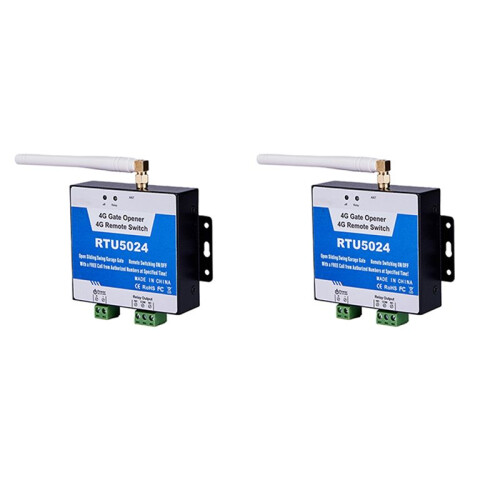 2X RTU5024 Gsm Gate Opener Automatic Gate Access Controller 4G GSM Gate Opener Free Phone Garage Remote Control