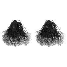 200 Szt. Czarna Smycz ZapięCie Homara Lariat Cord Pasek na Telefon KomóRkowy/NapęD USB/Brelok/BiżUteria DIY