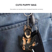 (1) Cute Puppy Keychain - Car & Bag Charm Gift