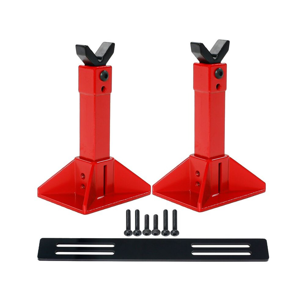 Rc Car Jack Stand, Aluminum Metal Jack Stand For 1/10 Rc Crawler Trx4 Scx10 Hpi Redcat Hsp Vehicle Models 4713018083717