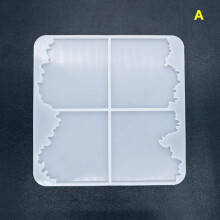 (A) Epoxy Resin Mold for DIY Cup Pad Crafts