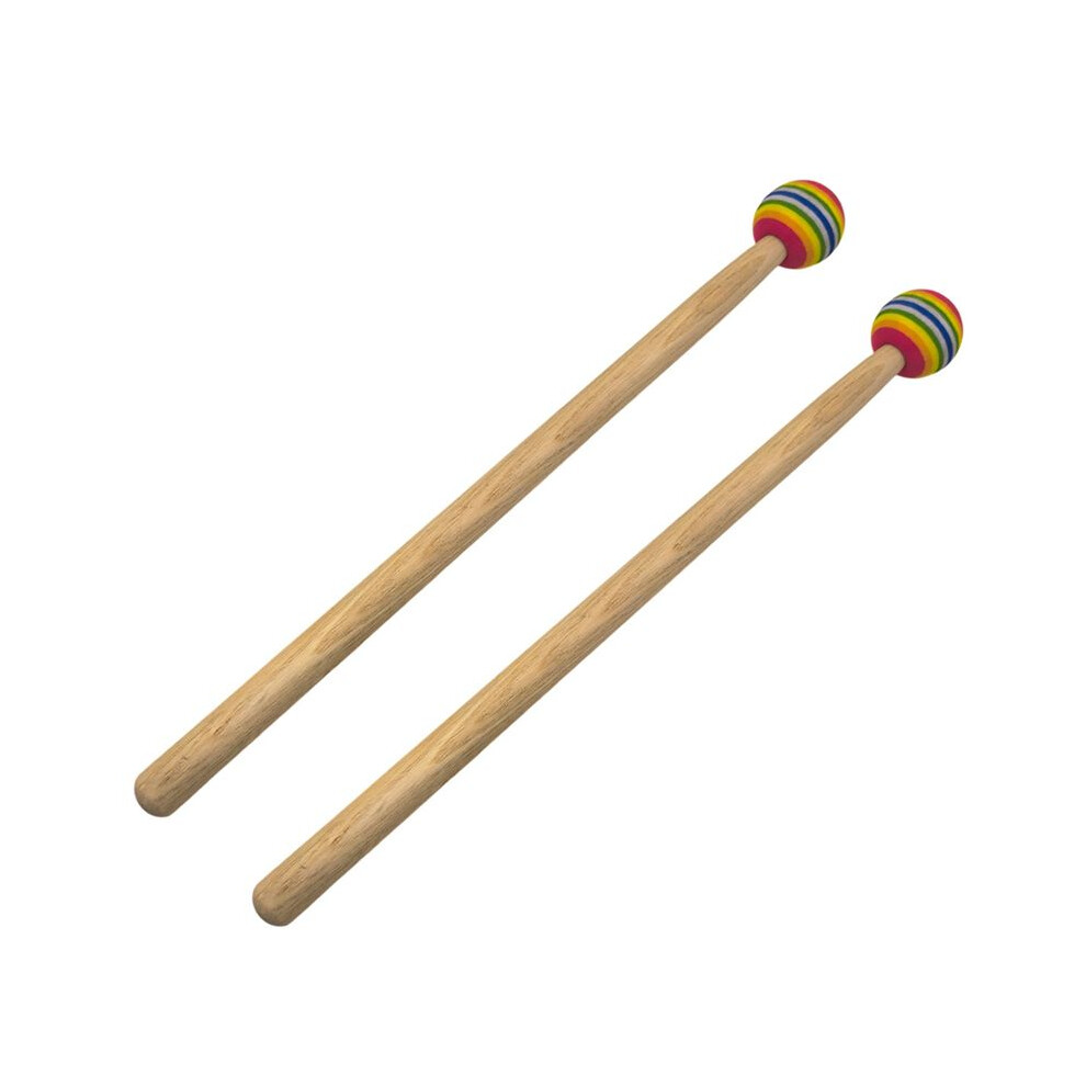 2Pcs Soft Lollipop Rainbow Drum Mallets Beat Percussion Drumsticks For Adults And Child Tauoh