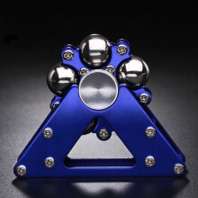 (Dark Blue) Stainless Steel Ferris Wheel Fidget Spinner for Kids & Adults