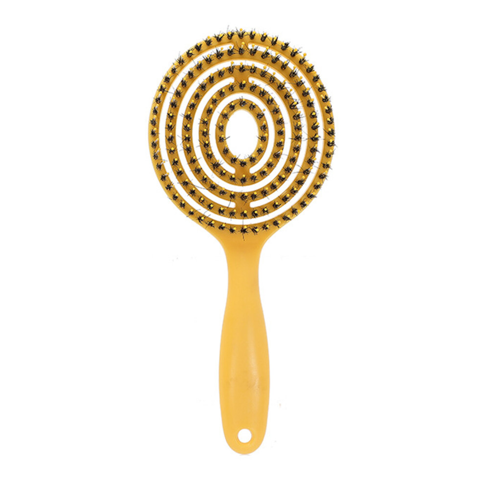 Dachuang Beauty Yellow (Yellow) Scalp Massage Brush With Ergonomic Handle - 50 Char