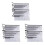 54Pcs Mesh Zipper Pouch Document Bag, 8 Assorted Size, Waterproof Plastic Zip File Folders, Multipurpose for Office,Home 1