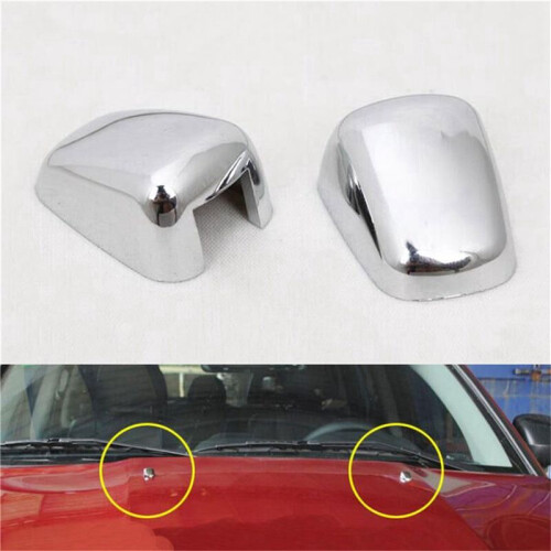 4Pcs Front Windshield Washer Wiper Spray Nozzle Decorative Cover for 2007-2016 Year  Compass / 2
