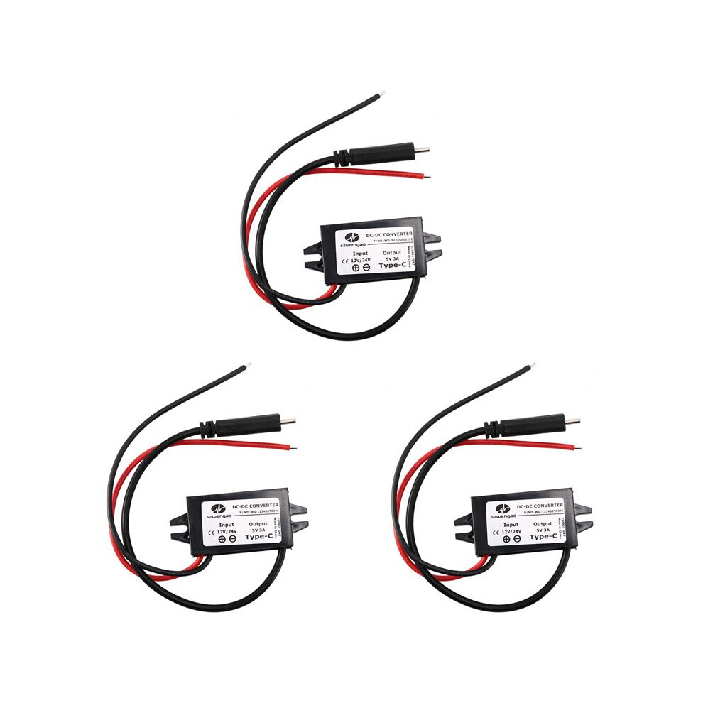 3X Szwengao 12V 24V To 5V 3A Step Down Converter Regulator 12 Volt To 5 Volt 15W Buck Power Supply 4712883999093
