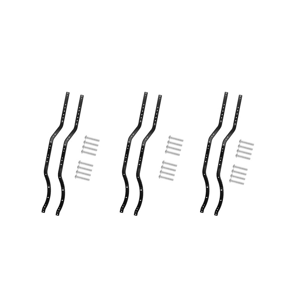 6Pcs Steel Chassis Frame Rails For Axial Scx10 90027 Scx10 Ii 90046 90047 Rc Car Crawler Truck Vehicle Model 4712771902822