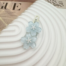 (4) Floral Hair Clips for Women & Girls, 2pcs