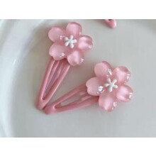 (7) Floral Hair Clips for Women & Girls, 2pcs