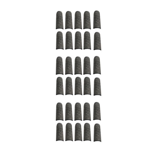 15Pair Mobile Game Controller Finger Sleeve Sets, Anti-Sweat Reusable Waterproof Breathable Full Press Screen Finger Set