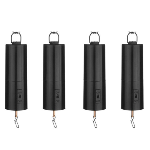Battery Powered Wind Spinner Black Rotate Motor for Hanging Wind Chime Ornament 4Pcs