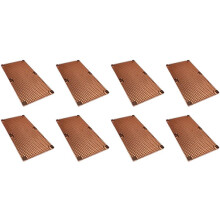 8X for RTX 3060 3080 3090 Backplane Pure Copper Heat Sink Card Memory Auxiliary Radiator 90X180MM(4mm)