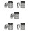30 Pack 4 Polegadas Double Rolled English Muffin Rings, Aço Inoxidável Crumpet Rings, Tart Rings, Round 1