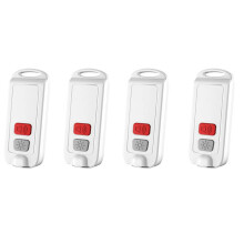 4X PersöNlicher Alarm,Sicherheit Alarm für Frauen mit SOS LED Licht,130DB Sirene,Wasserdichtes Schlüsselanhänger Sound Gerät für Kinder älteste