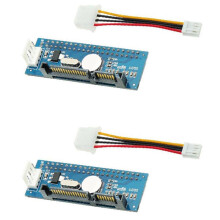 2X 3.5-Inch IDE to Adapter Card Desktop Hard Disk IDE Optical Drive to Converter Parallel Port to Serial Port