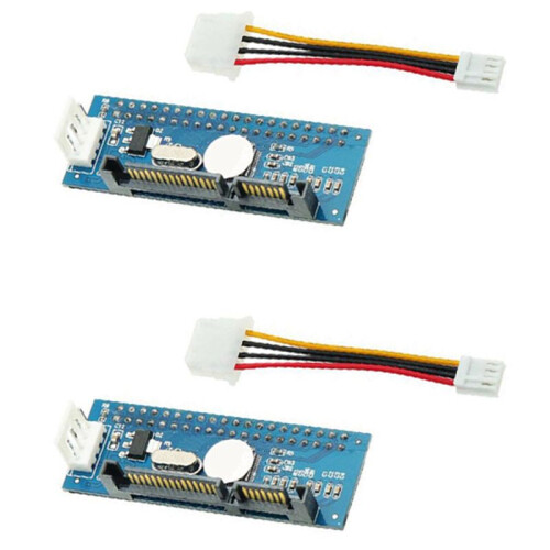 2X IDE de 3,5 Polegadas para Placa Adaptadora  Disco Rígido IDE de área de Trabalho para Unidade óptica para Conversor  Porta Paralela para