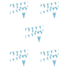 5Pcs 10M Bavarian Garland Decoration Oktoberfest Decor Bavaria Oktoberfest Pennant Bavarian Banner Bavaria Photo Prop