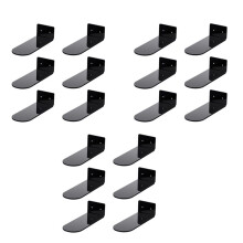 18 Pack Floating Shoe Shelves,Black Acrylic Wall Mounted Shoe Display Shelves,for Display Collectible Shoe&Sneaker