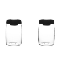 2X Koffieboon Opslagcontainer Glazen Vacuümpot Verzegelde Nordic Keuken Opslag Snack Thee Melkpoeder Container Opslag L