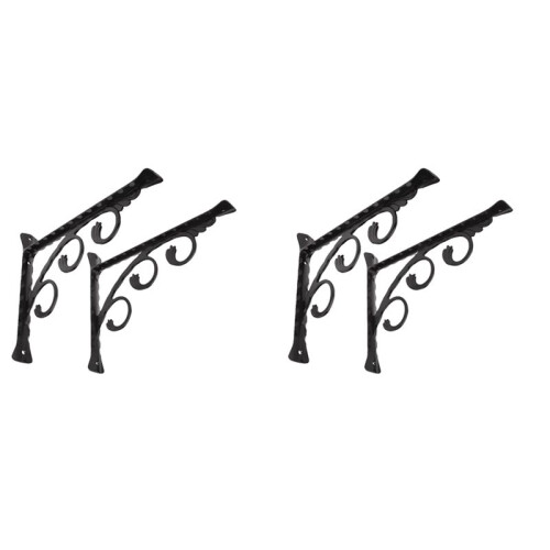 4Pcs Wall Mounted L Shaped Angle Bracket Multifuntional Brace Shelf Brackets Decorative Shelf Brackets Wall Brackets S