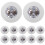 LED Coaster,24 Pack Light  Coasters,LED Bottle Lights,LED Sticker Coaster Discs Light  for Flash Light  Cup 2