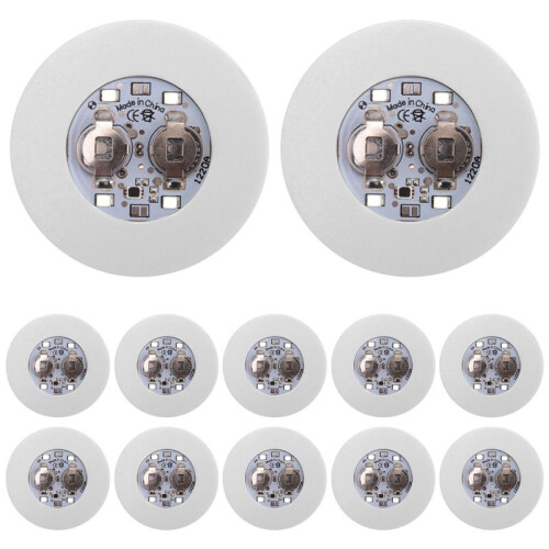 LED Coaster,24 Pack Light  Coasters,LED Bottle Lights,LED Sticker Coaster Discs Light  for Flash Light  Cup 1