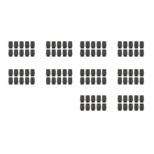 120Pcs Ferrules Compatible with Irons 0.370 Inch Tip Irons Shaft Club Shafts Sleeve Adapter