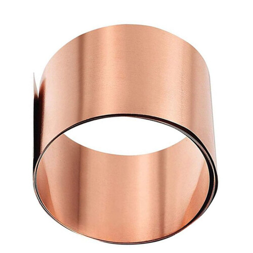 Copper Sheet Roll, Metal Foil Plate 1000mm x 50mm x 0.1mm 4Pcs 2